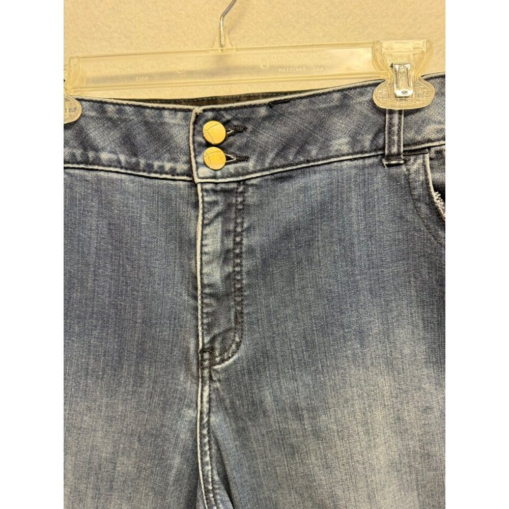 Lane Bryant Regular Skinny Tighter Tummy Tech Stretch Blue Jeans Size 24 - Picture 2 of 9